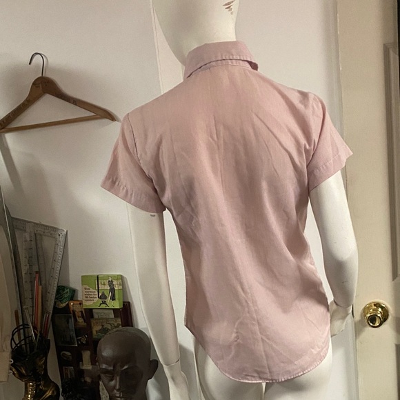 Designer Collection Pink Ruffled Vintage  Top - Picture 6 of 7